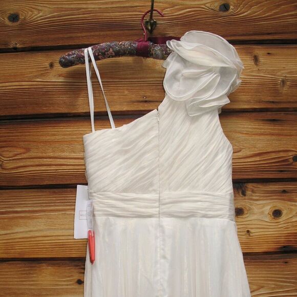 NWT Mac Duggal ROSETTE ONE SHOULDER TEA LENGTH DRESS - Picture 11 of 14